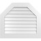 Ekena Millwork Octagonal Top Surface Mount PVC Gable Vent w/ 3-1/2"W x 1"P Standard Frame, 32"W x 28"H GVPOT32X2801SN - alternate 1